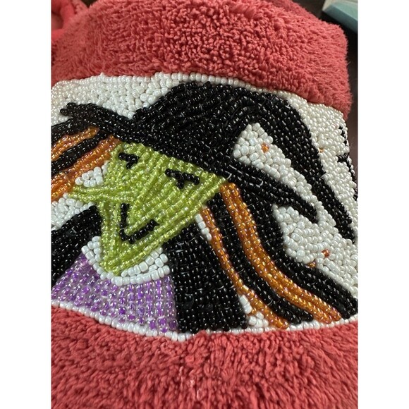 Women's Large Beaded Witchy Halloween Slippers READ - Picture 6 of 9